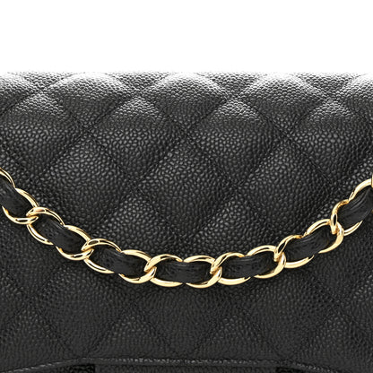 Chanel Caviar Quilted Jumbo Double Flap Black 8 of 10
