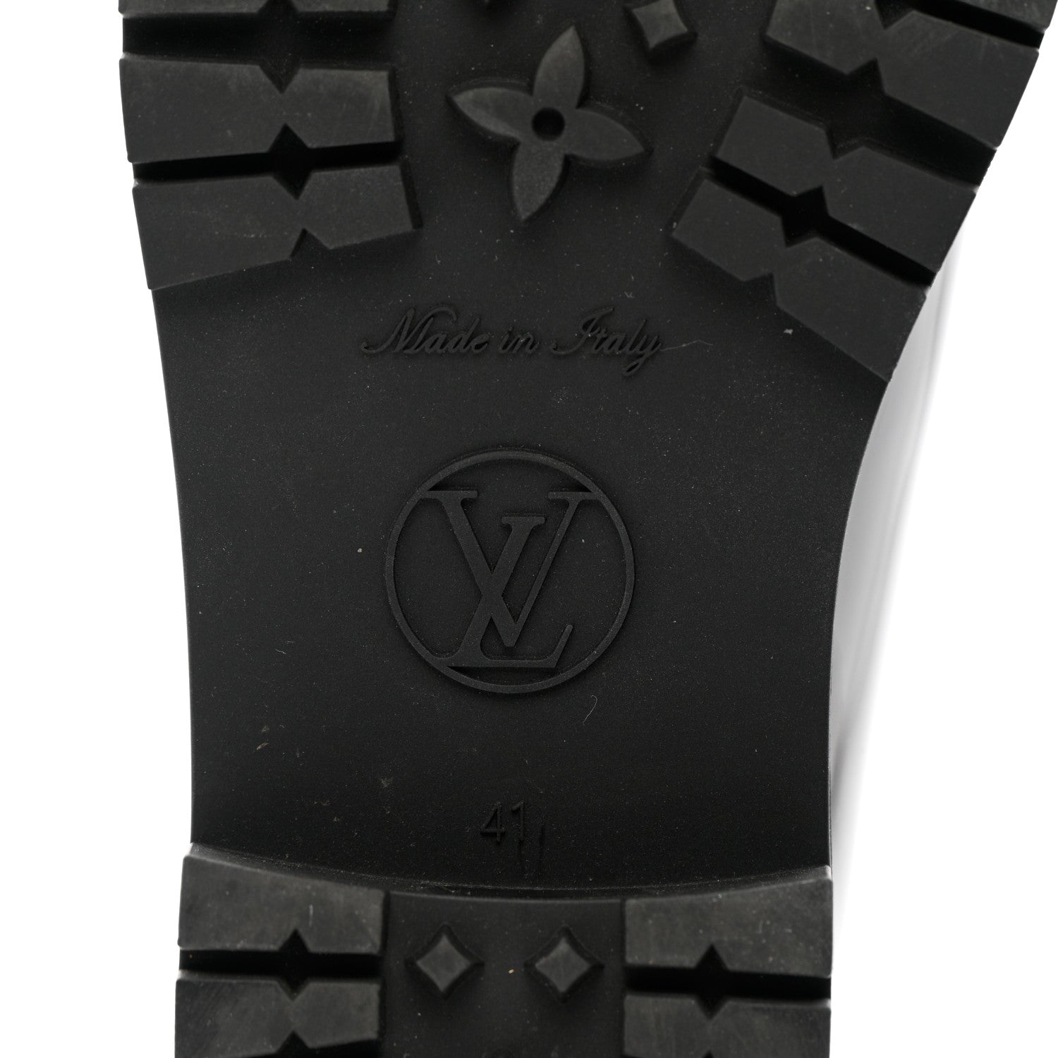 Louis Vuitton Rubber Embossed Monogram Splash Rain Short Boots 41 Black 7 of 12