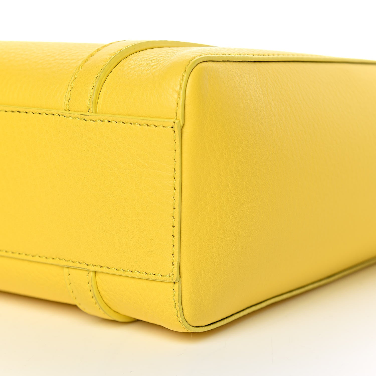 Balenciaga Smooth Calfskin Logo XXS Everyday Tote Jaune Soleil Black 5 of 8