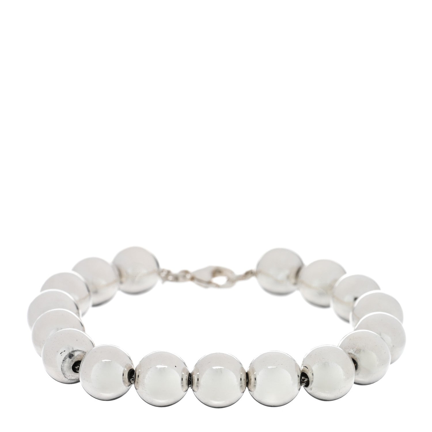 Tiffany Sterling Silver 10mm Hardwear Ball Bracelet 1 of 3