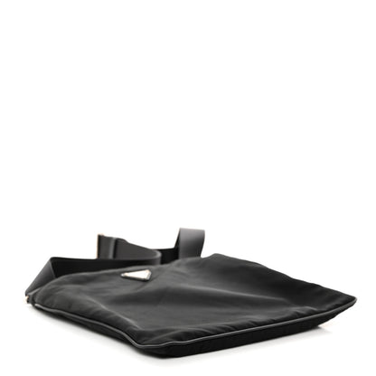 Prada Nylon Vela Flat Messenger Bag Black 4 of 10