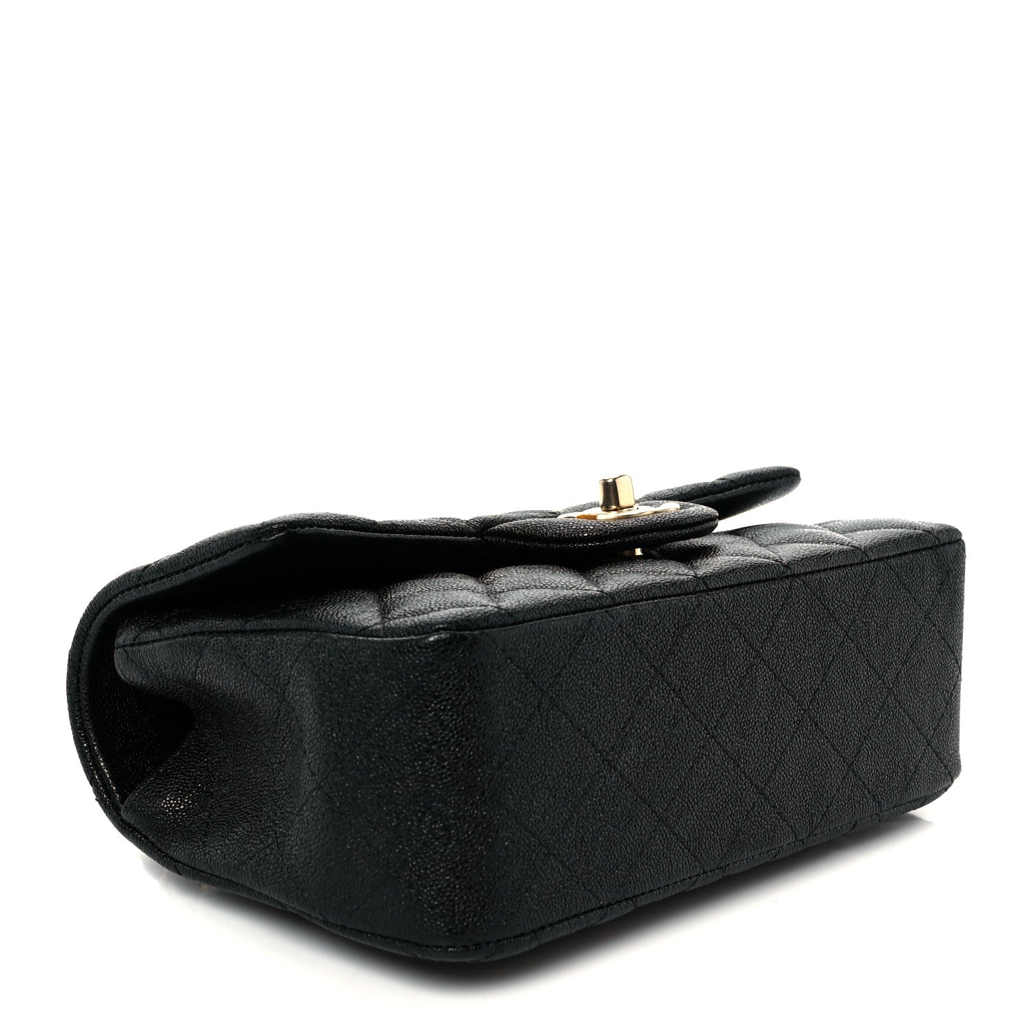 Chanel Caviar Quilted Mini Top Handle Rectangular Flap Black 4 of 12