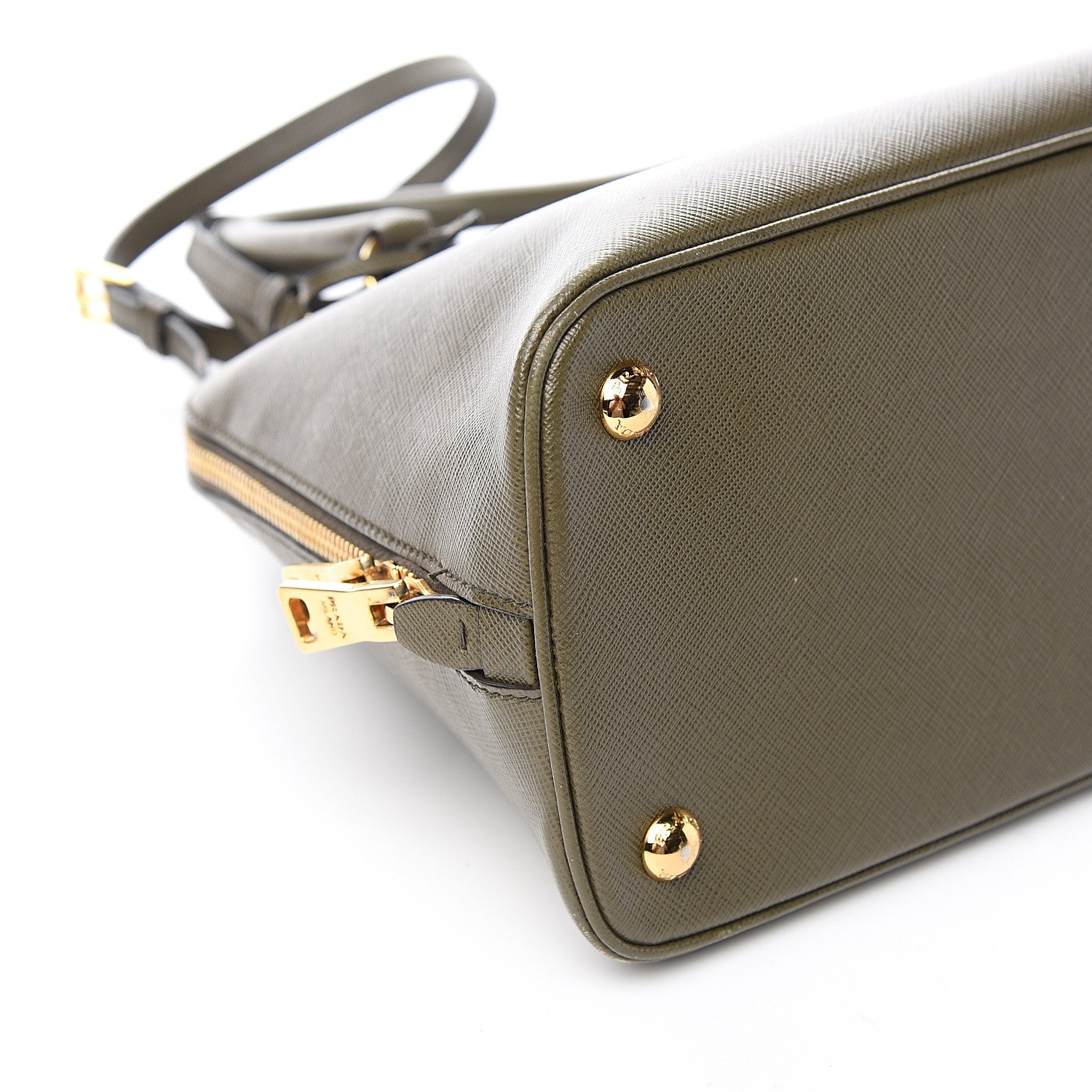 Prada Saffiano Lux Medium Promenade Tote Militare 7 of 10