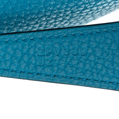 Hermes Taurillon Clemence Lindy 26 Bleu Frida 7 of 11