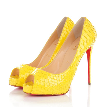 Christian Louboutin Python New Very Prive 120 Pumps 39.5 Yellow 4 of 15