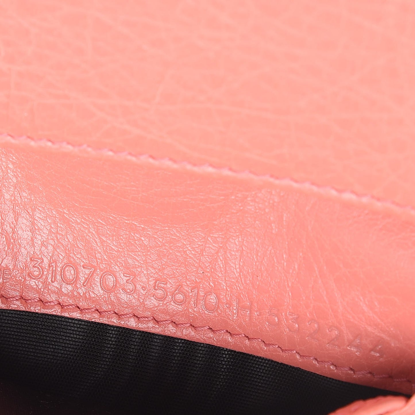 Agneau Classic Hardware Card Case Rose Azalee