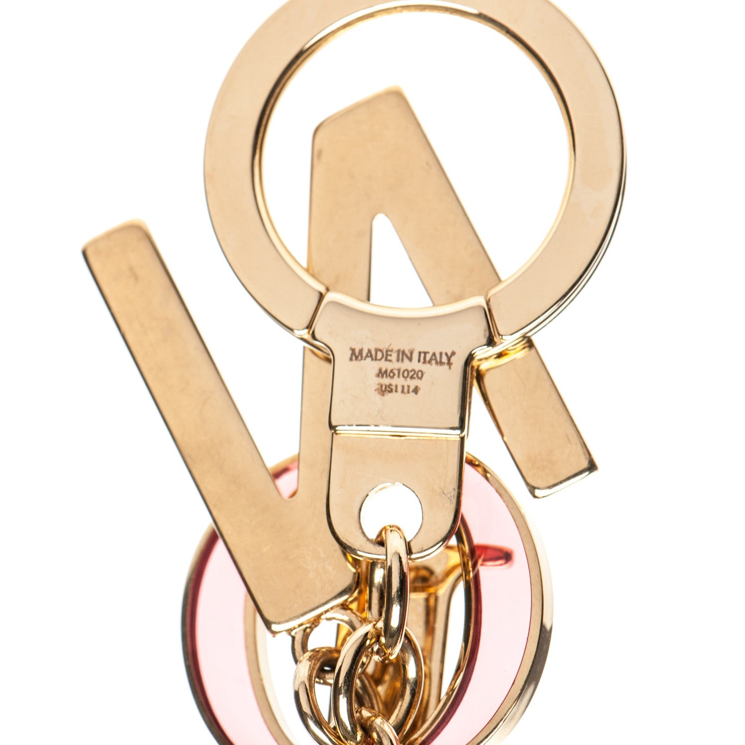 Louis Vuitton LV Tag Bag Charm Gold 4 of 4