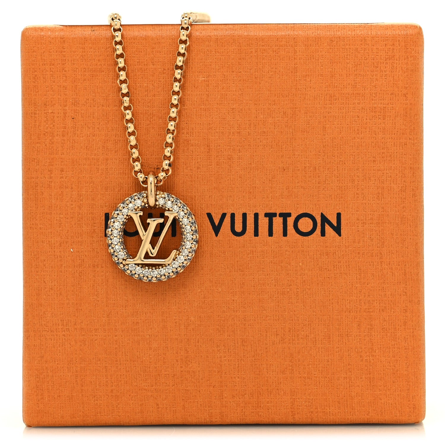 Louis Vuitton Metal Crystal Louise By Night Necklace 6 of 6