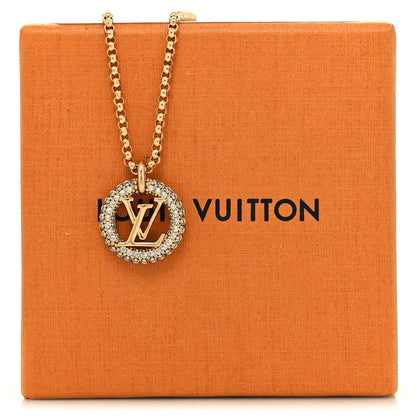 Louis Vuitton Metal Crystal Louise By Night Necklace 6 of 6