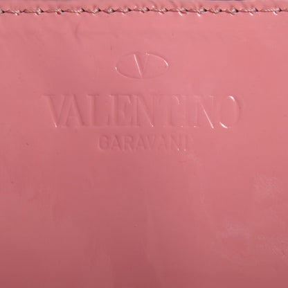 Valentino Garavani Patent Lacca Nappa Medium Aphrodite Bow Satchel Pink Beige 8 of 8