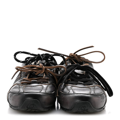 Miu Miu X NEW BALANCE Vitello Deco 530 SL Sneakers 37 Black 3 of 9