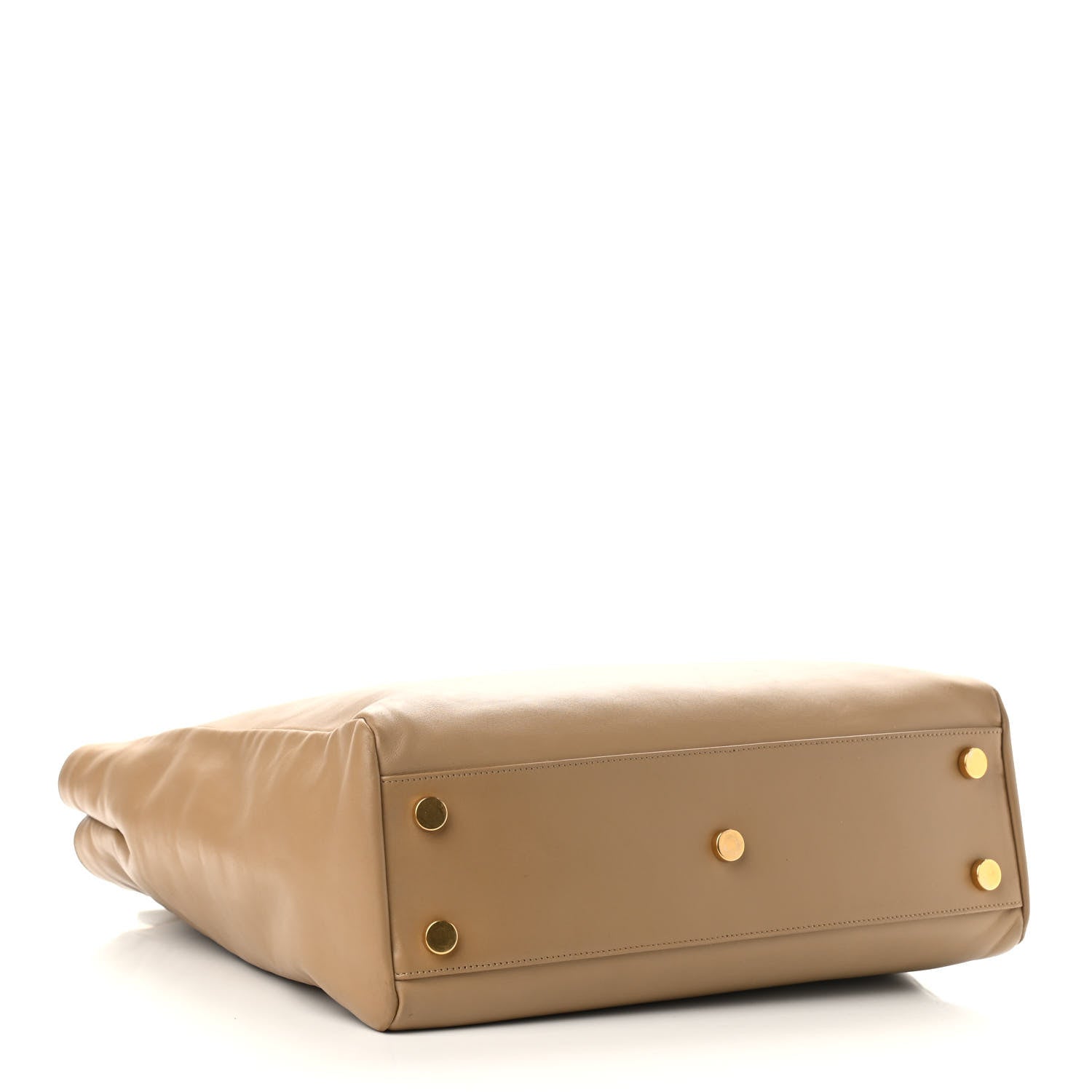 Saint Laurent Calfskin Suede North South Reversible Shopping Tote Beige Black 6 of 17