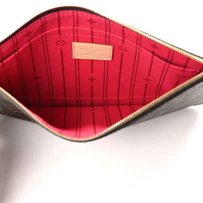Louis Vuitton Monogram My LV Heritage Neverfull MM GM Pochette Fuchsia White 5 of 9