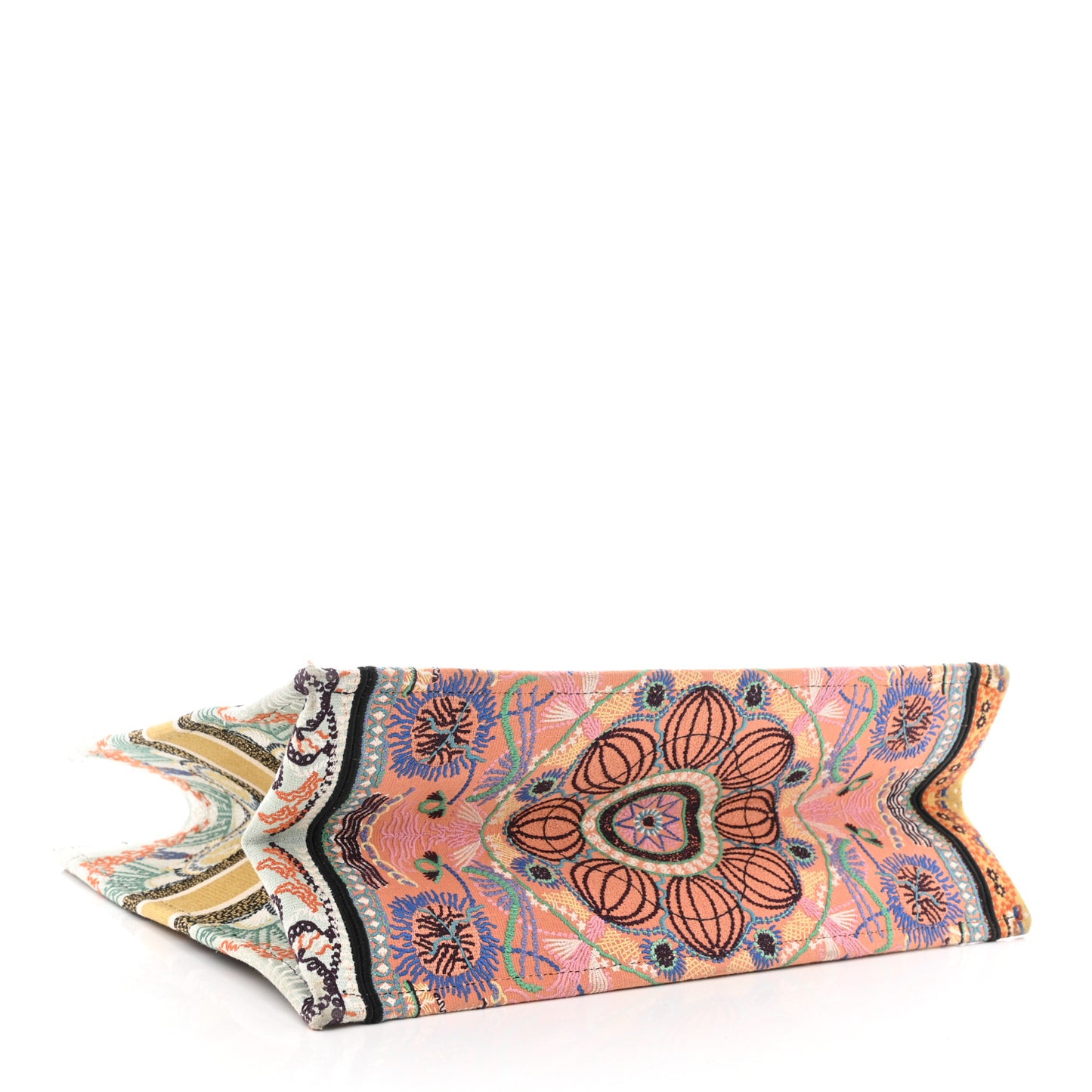 Canvas Embroidered Large In Lights Book Tote Multicolor