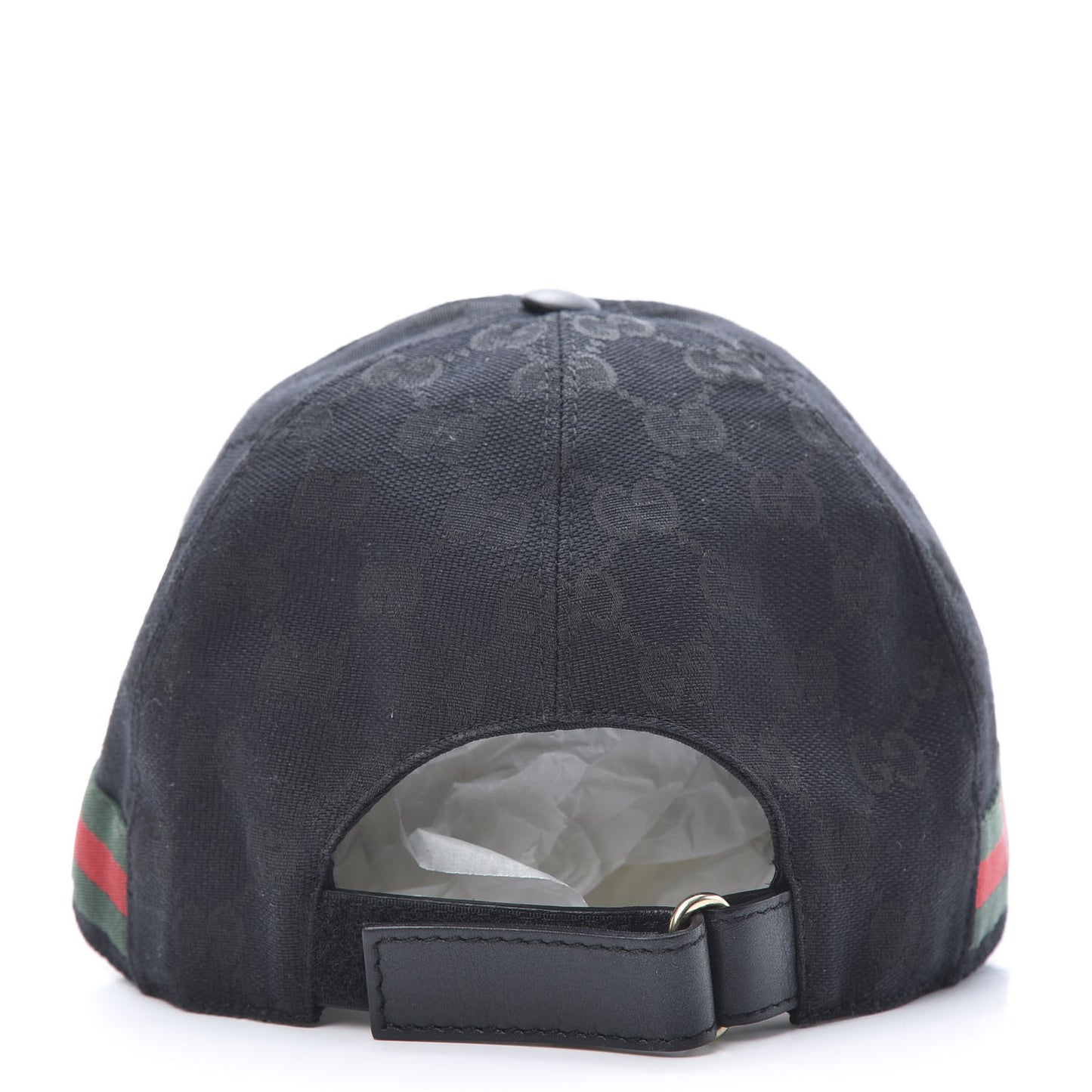 Monogram Web Baseball Hat M Black