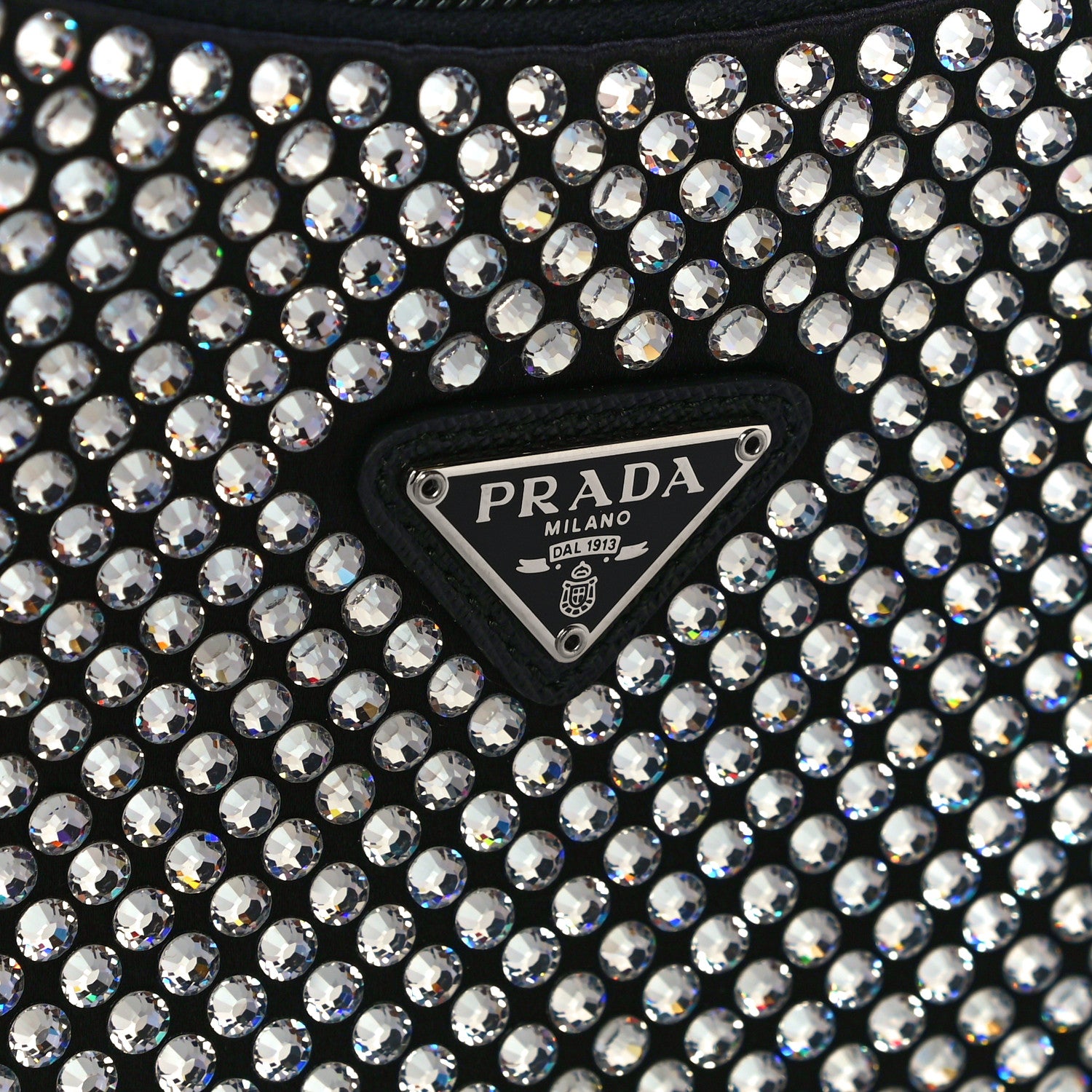 Prada Satin Crystal Mini Re-Edition 2000 Bag Cristal 11 of 13