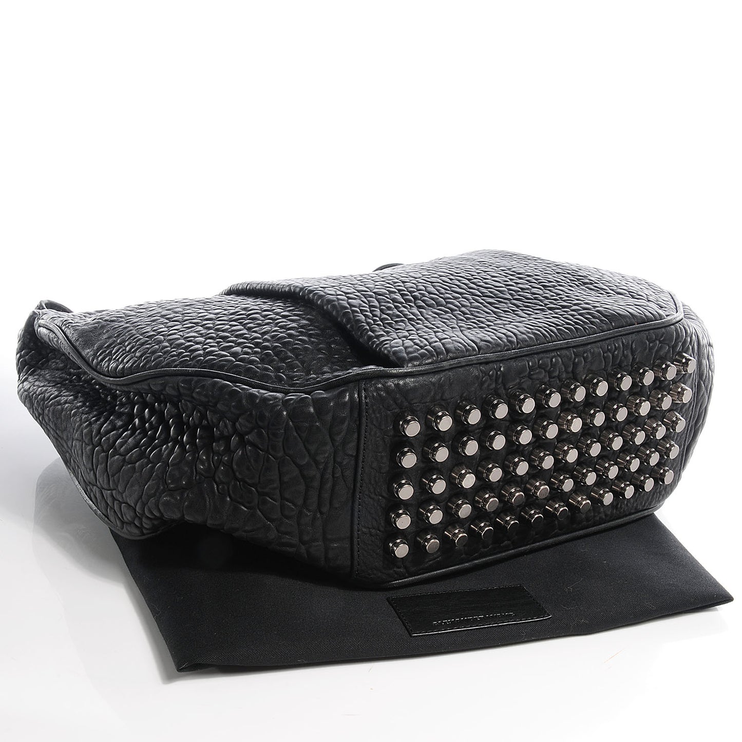 Pebbled Leather Morgan Hobo Black