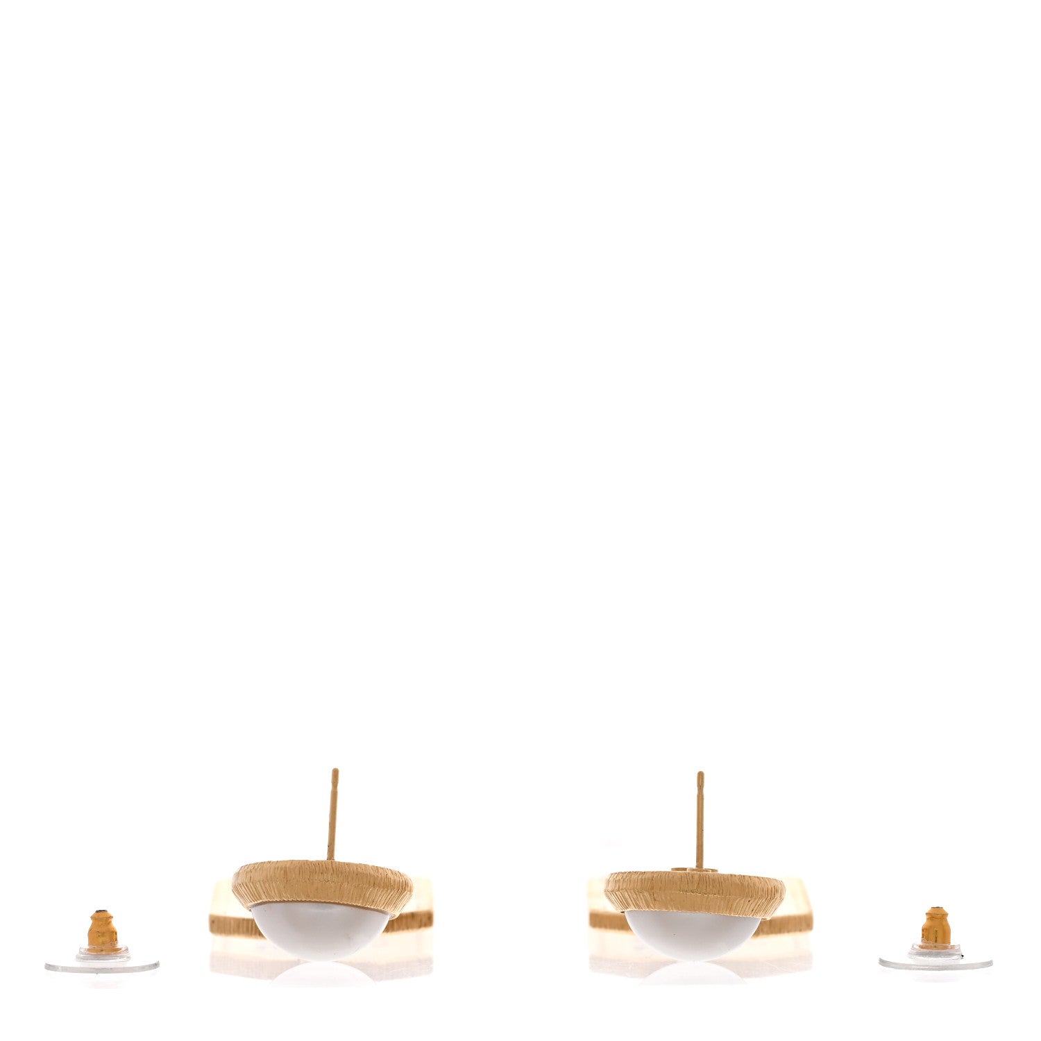 Chanel Pearl CC Tags Drop Earrings Gold 3 of 4