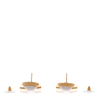 Chanel Pearl CC Tags Drop Earrings Gold 3 of 4