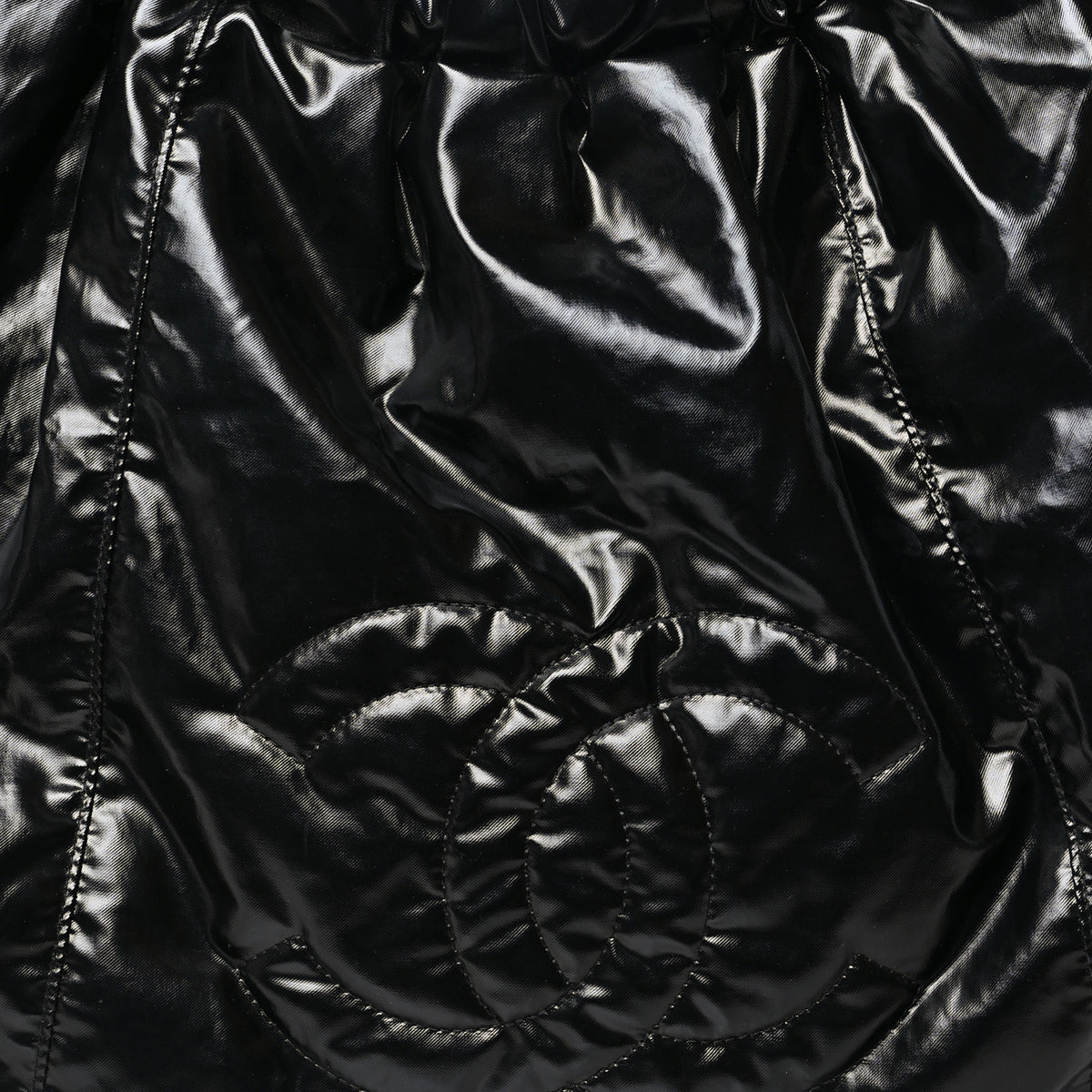 Chanel Nylon Quilted Cabas  Black 8 of 10