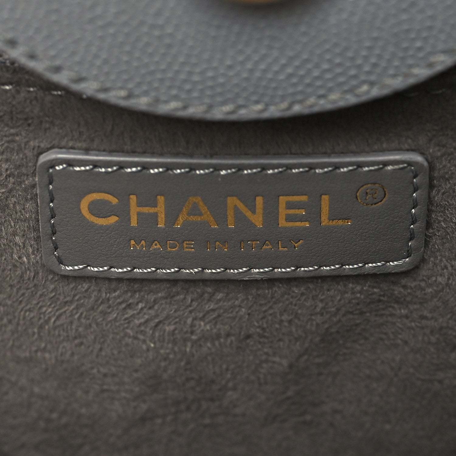 Chanel Caviar Studded Small Deauville Tote Grey 6 of 14