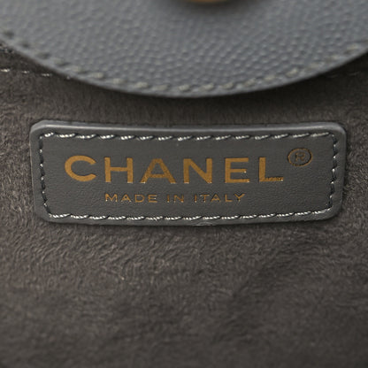 Chanel Caviar Studded Small Deauville Tote Grey 6 of 14