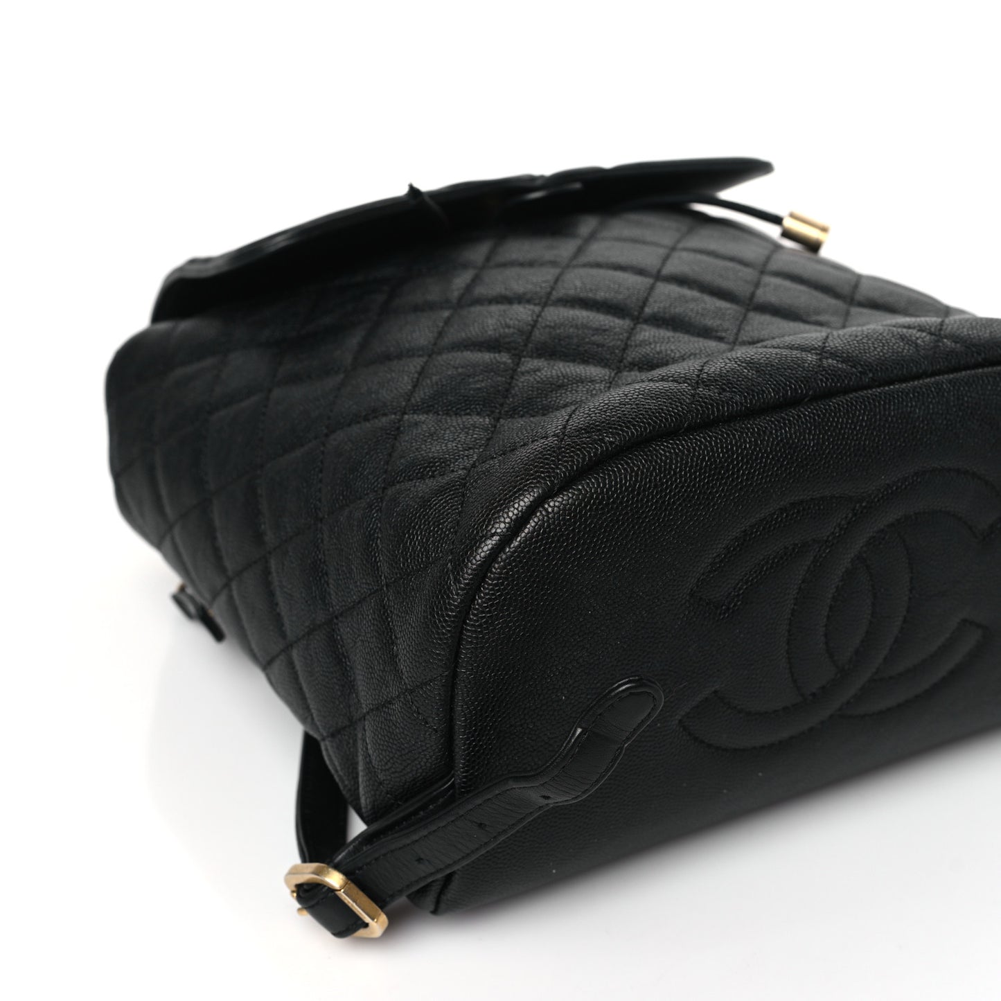 Caviar Quilted Filigree Backpack Black