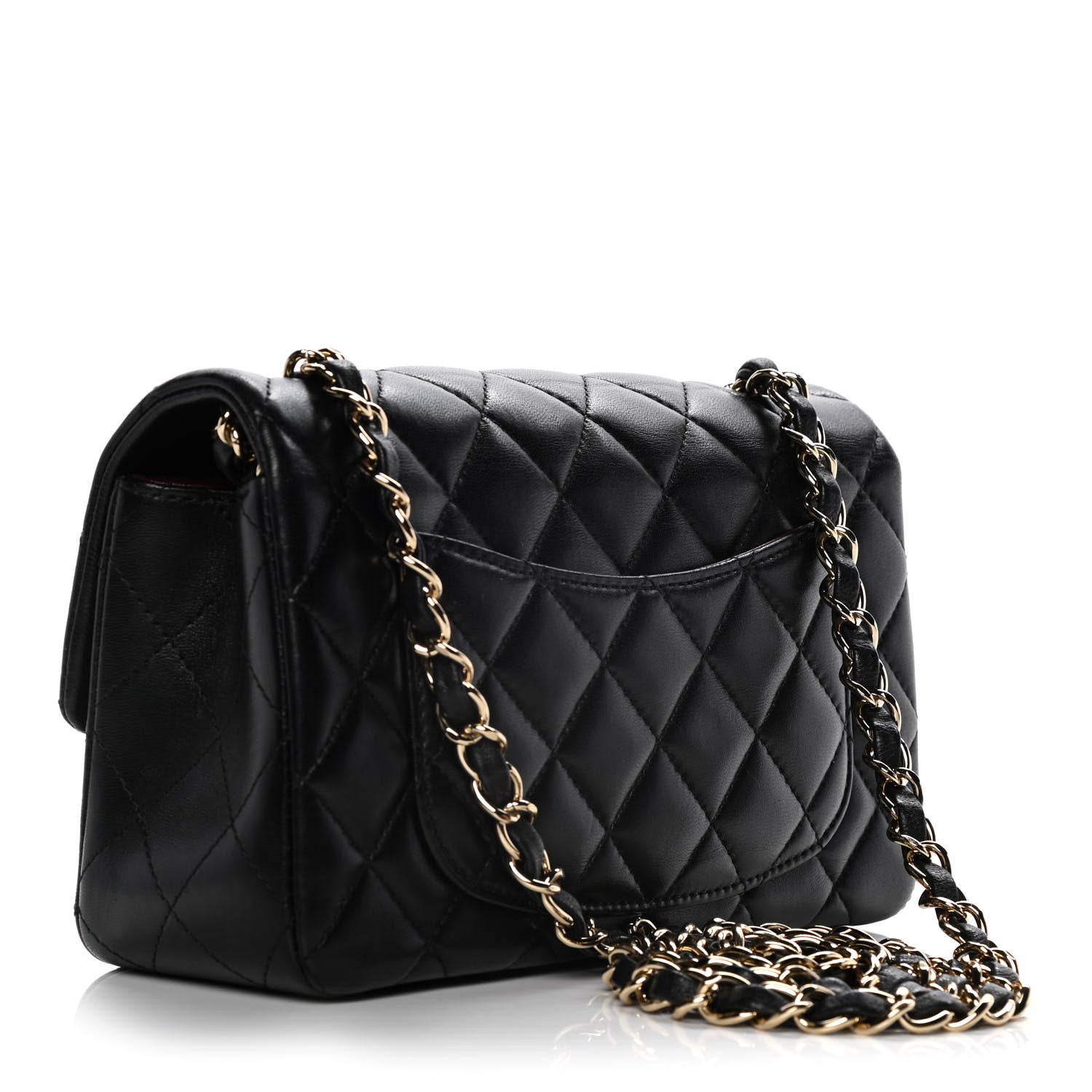 Chanel Lambskin Quilted Mini Rectangular Flap Black 2 of 12
