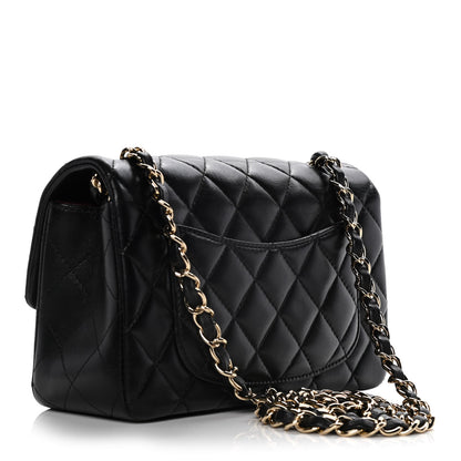 Chanel Lambskin Quilted Mini Rectangular Flap Black 2 of 12