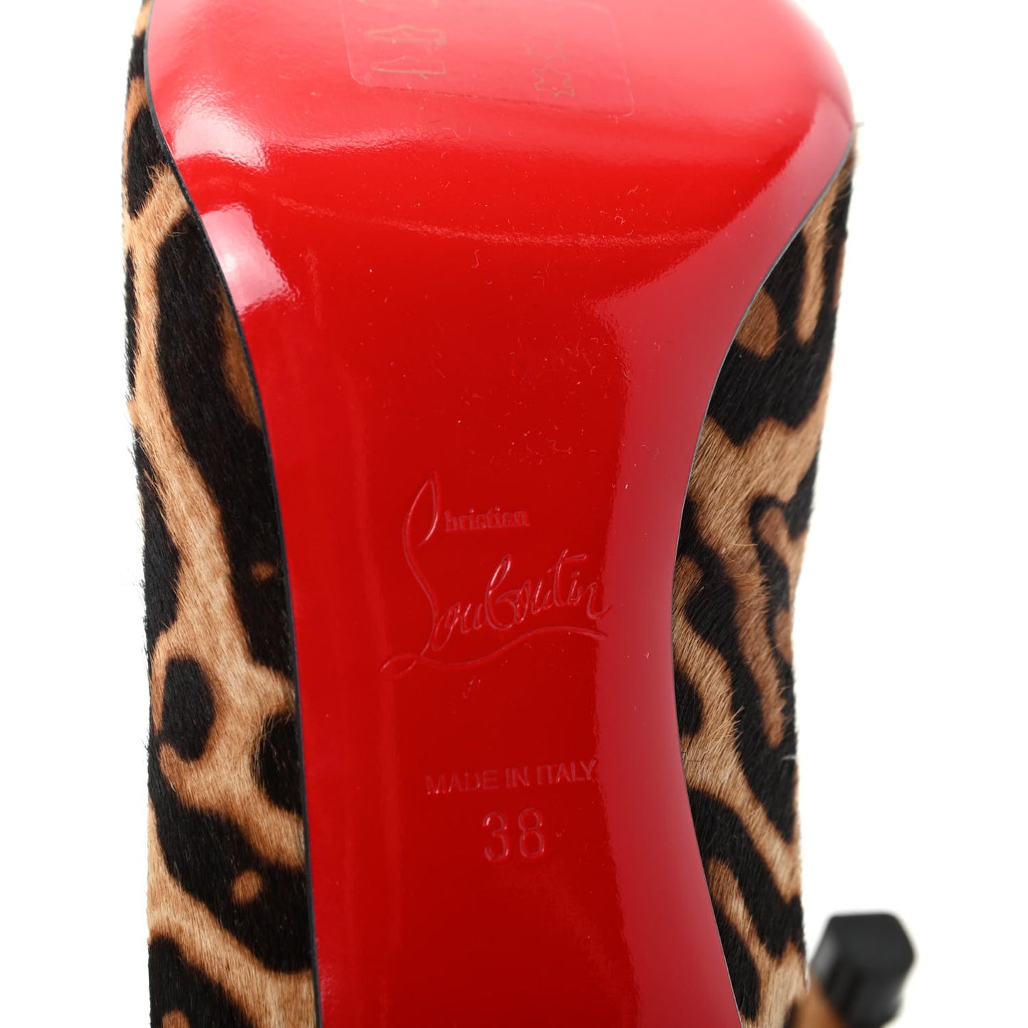 Pony Hair Jaguar Print Pigalle 85 Pumps 38 Brown