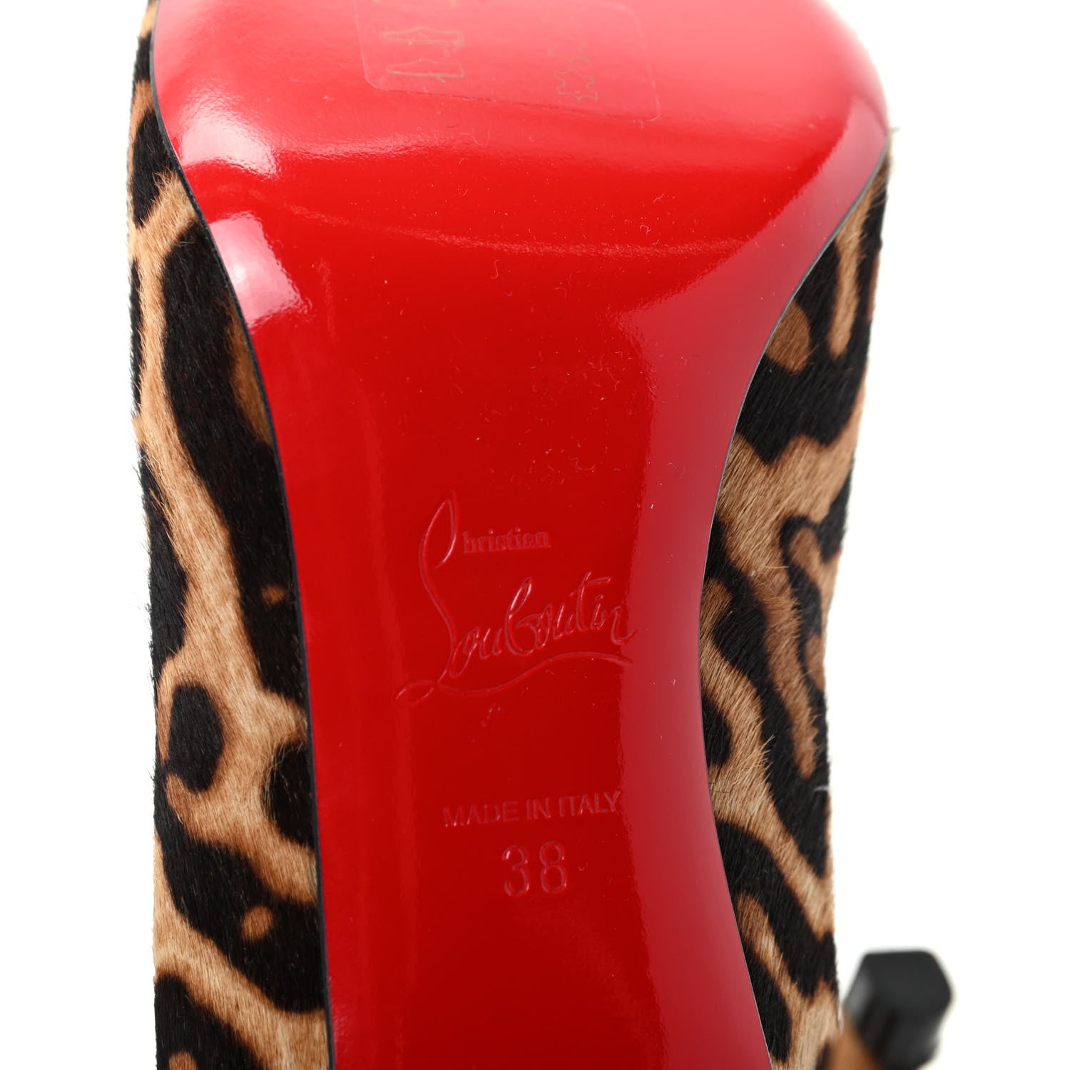 Christian Louboutin Pony Hair Jaguar Print Pigalle 85 Pumps 38 Brown 9 of 10