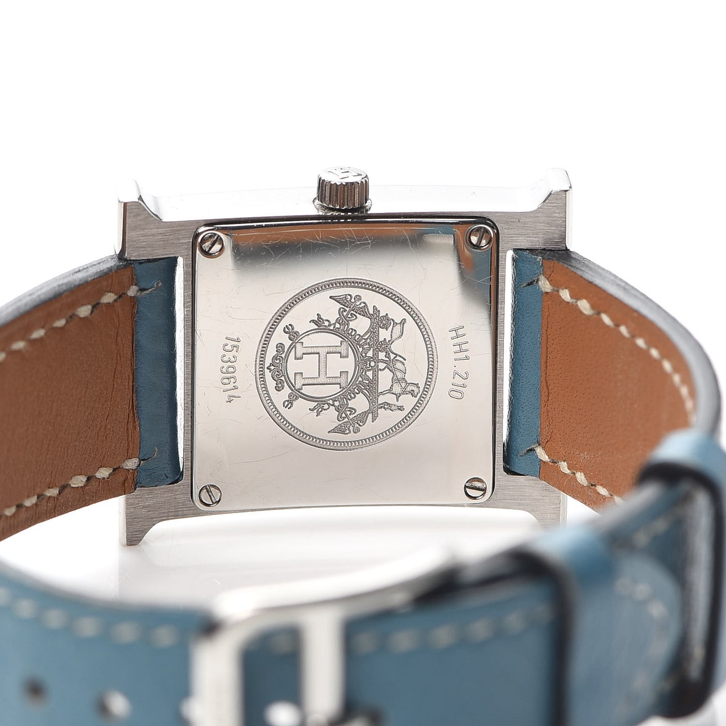 Stainless Steel Courchevel 21mm Heure H Hour Quartz Watch Blue Jean