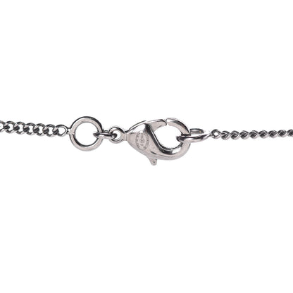 Chanel Baguette Crystal CC Necklace Silver 5 of 6