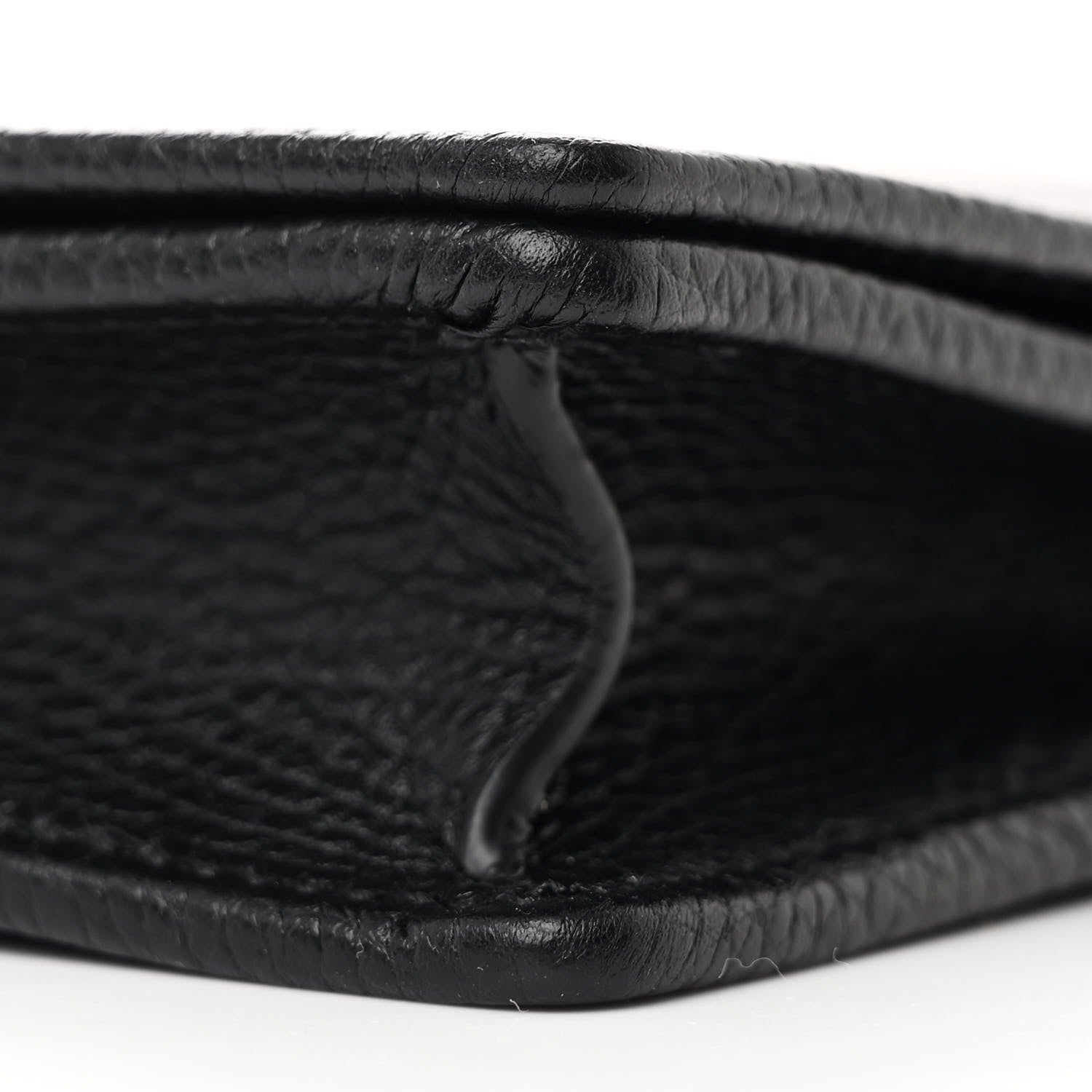 Gucci Pebbled Calfskin Soho Wallet On Chain Black 9 of 10
