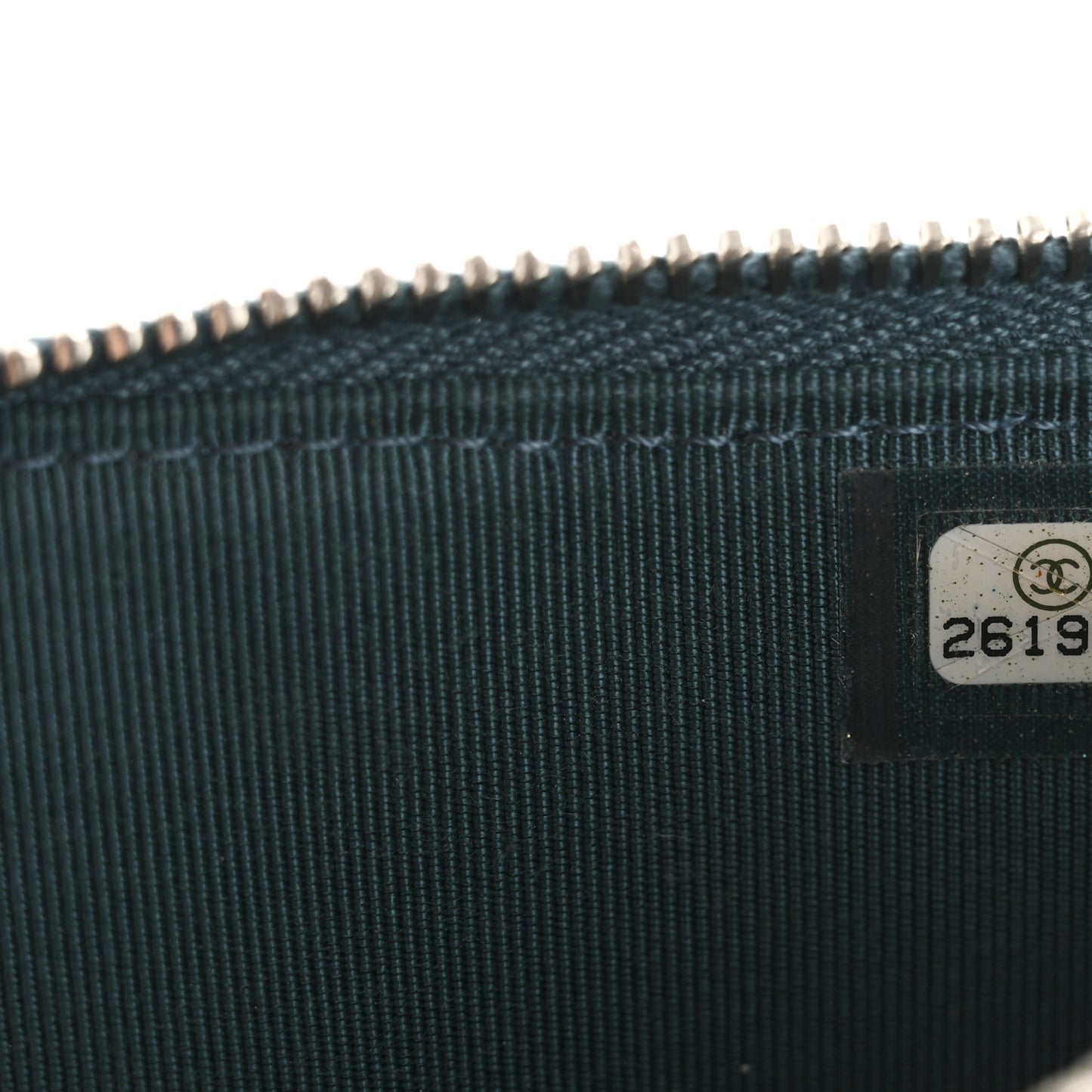 Caviar Quilted Classic iPhone Pouch Dark Turquoise