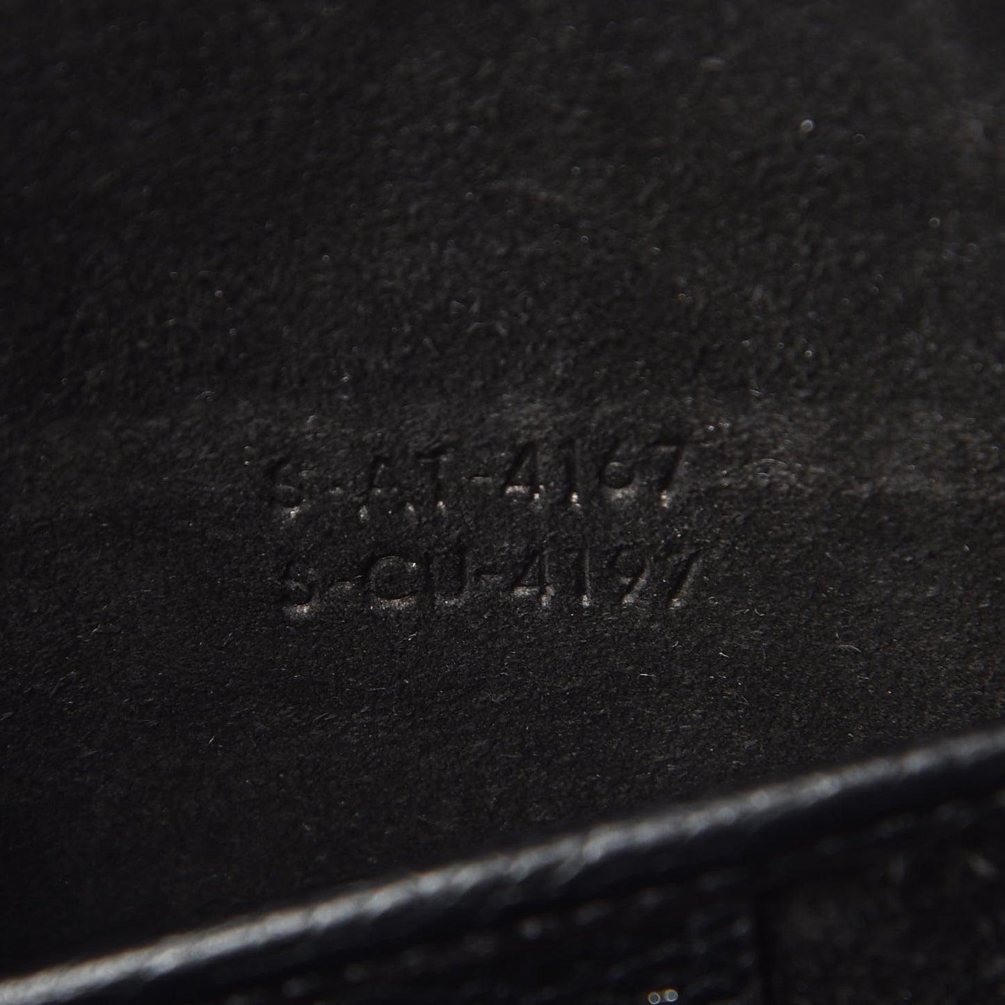 Drummed Calfskin Nano Luggage Black