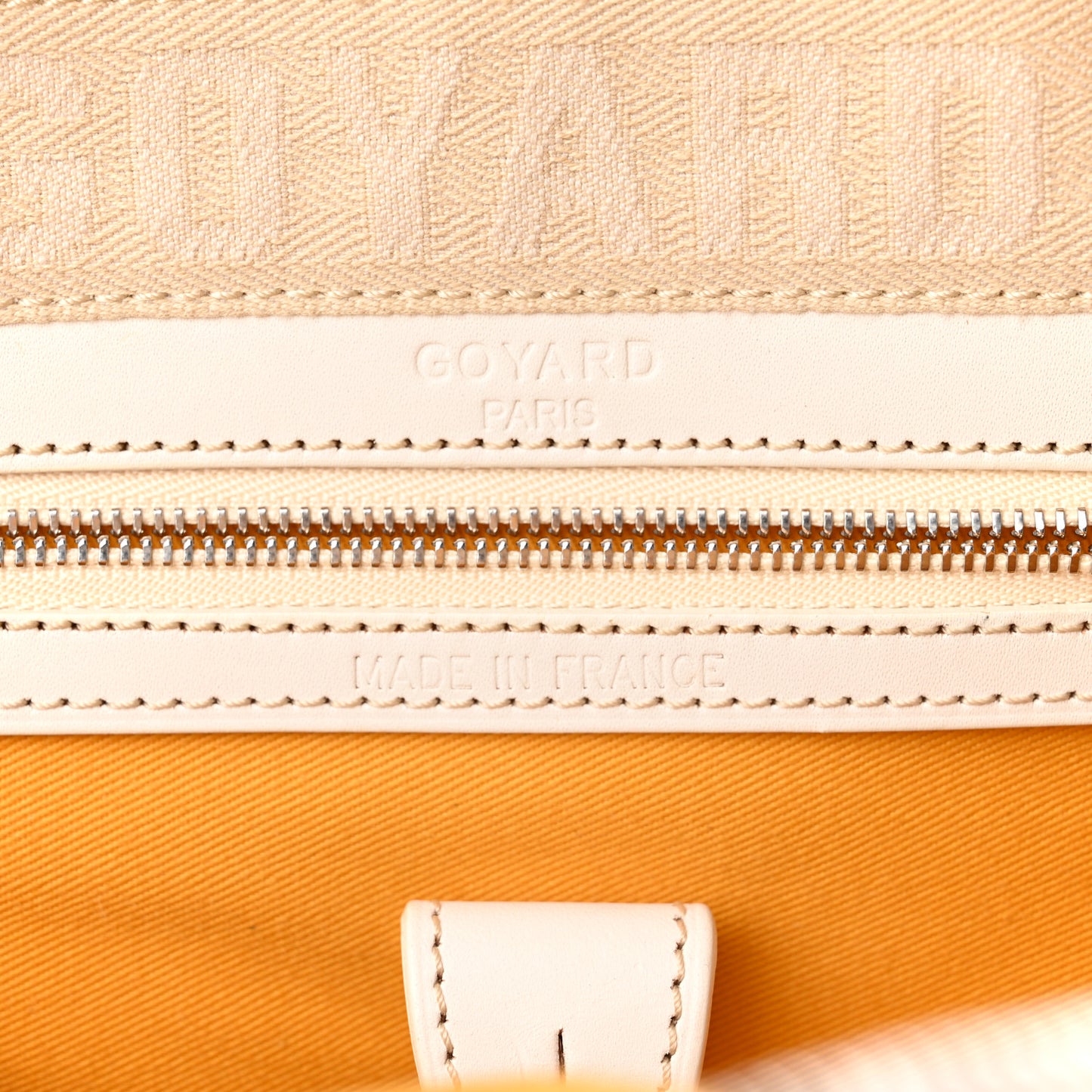 Goyardine Saint Jeanne MM Bowler White