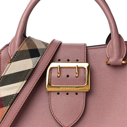 Burberry Soft Grain Calfskin Small Buckle Tote Dusty Pink 8 of 16