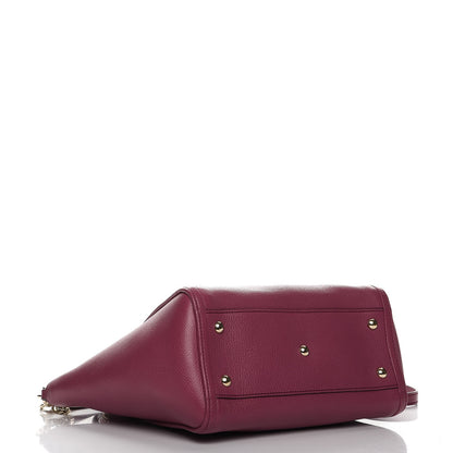 Gucci Pebbled Calfskin Small Soho Top Handle Bag Peonia Flower 5 of 8