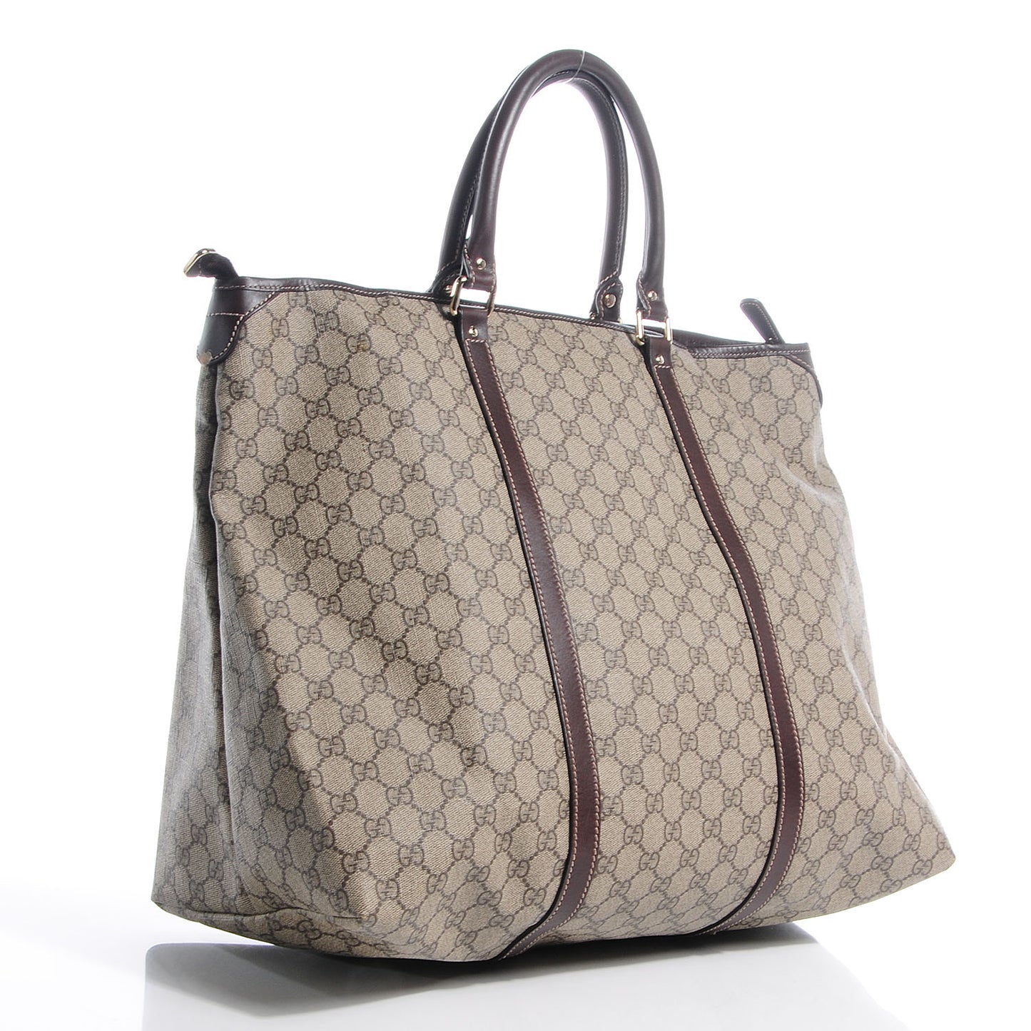 GG Supreme Monogram Large Joy Tote Bag Brown