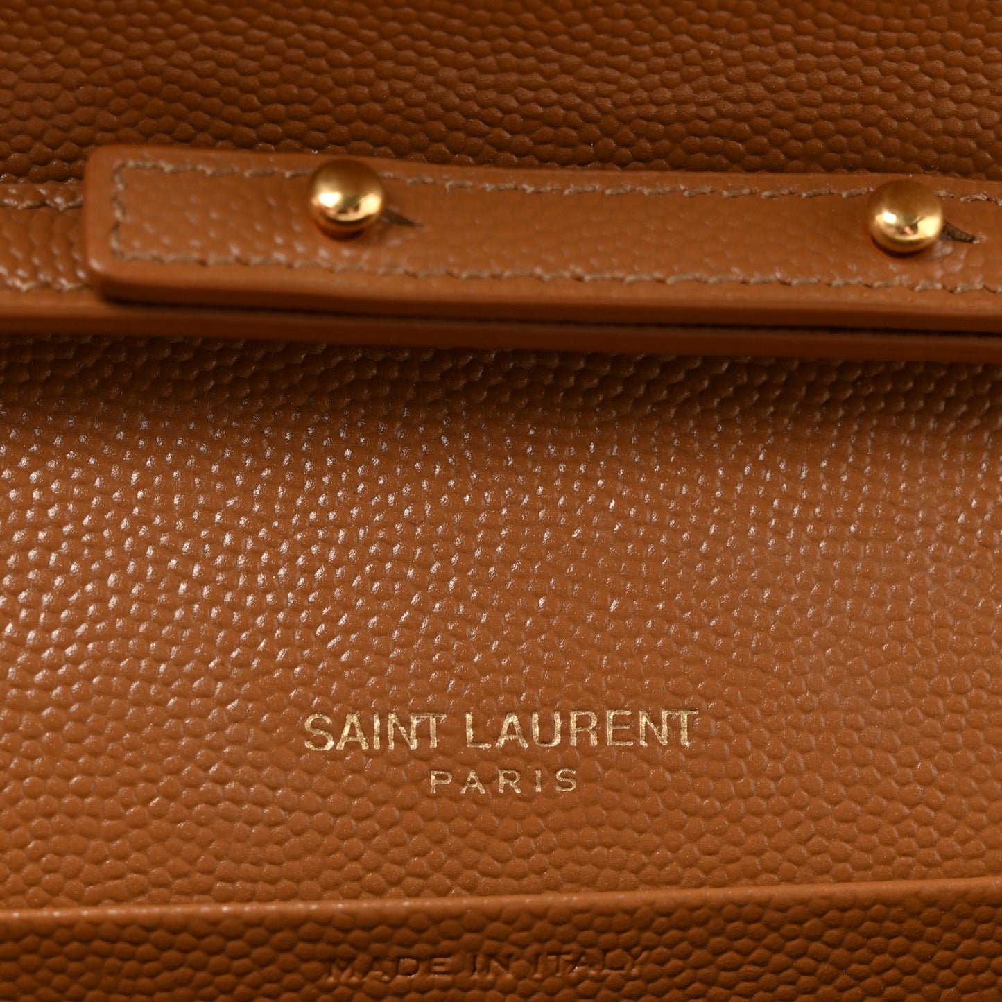 Grain De Poudre Matelasse Chevron Monogram Chain Wallet Natural Dark
