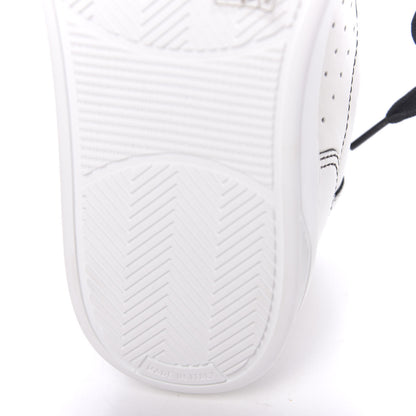Chanel Calfskin Womens Logo Sneakers 37 White Black 8 of 10
