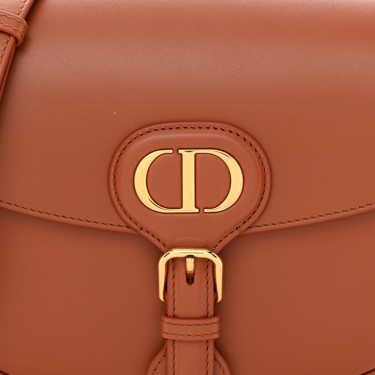 Christian Dior Box Calfskin Medium Bobby Flap Dark Tan 8 of 11
