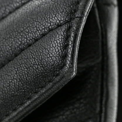 Saint Laurent Sheepskin Matelasse Chevron Monogram Medium College Bag Black 13 of 13
