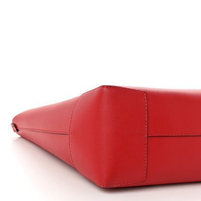 Burberry Haymarket Check Small Reversible Tote Red 12 of 20