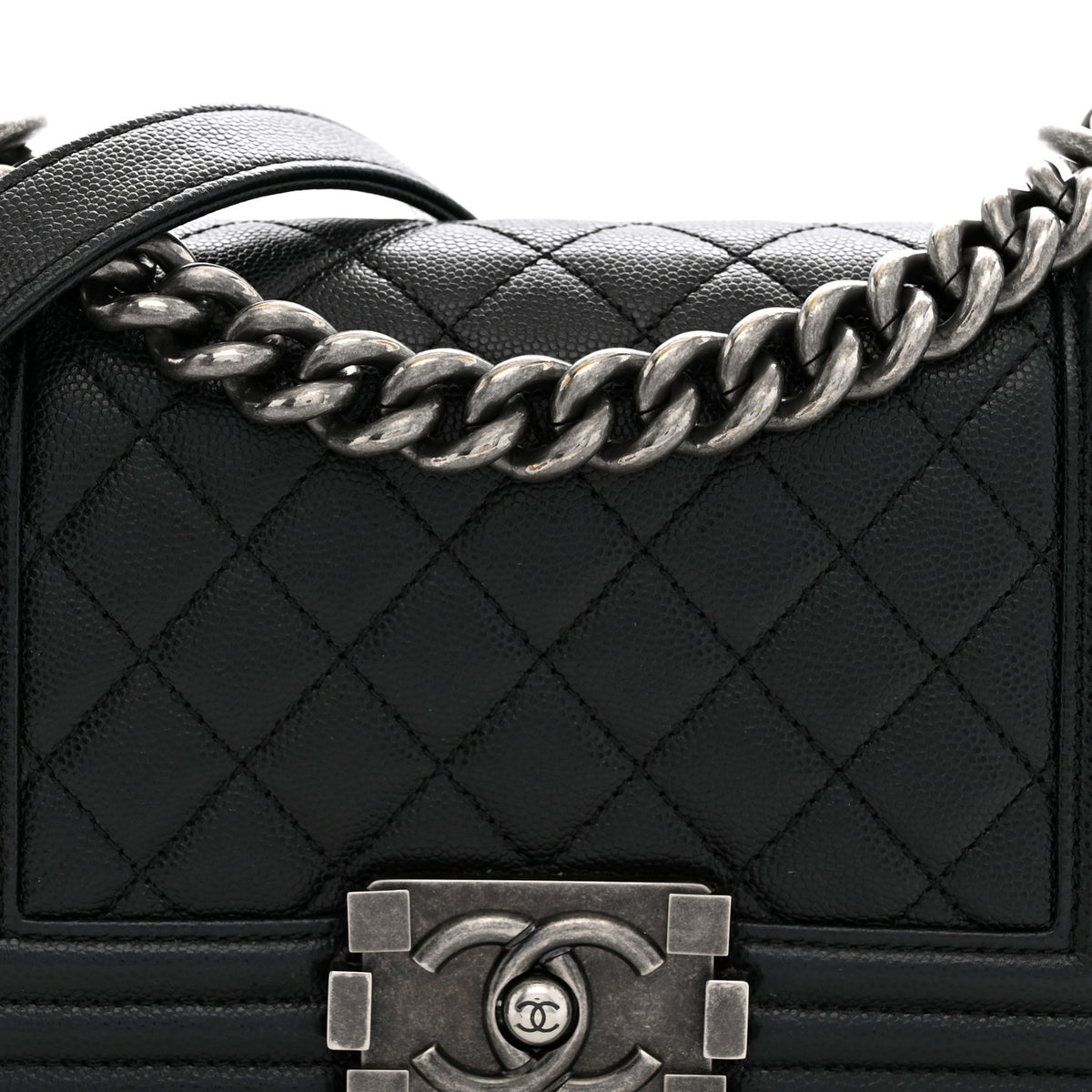 Chanel Caviar Quilted Small Boy Flap Black 8 of 13