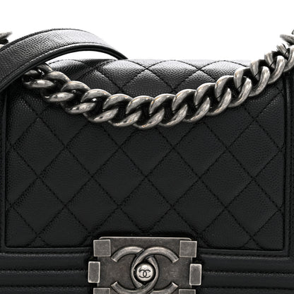 Chanel Caviar Quilted Small Boy Flap Black 8 of 13