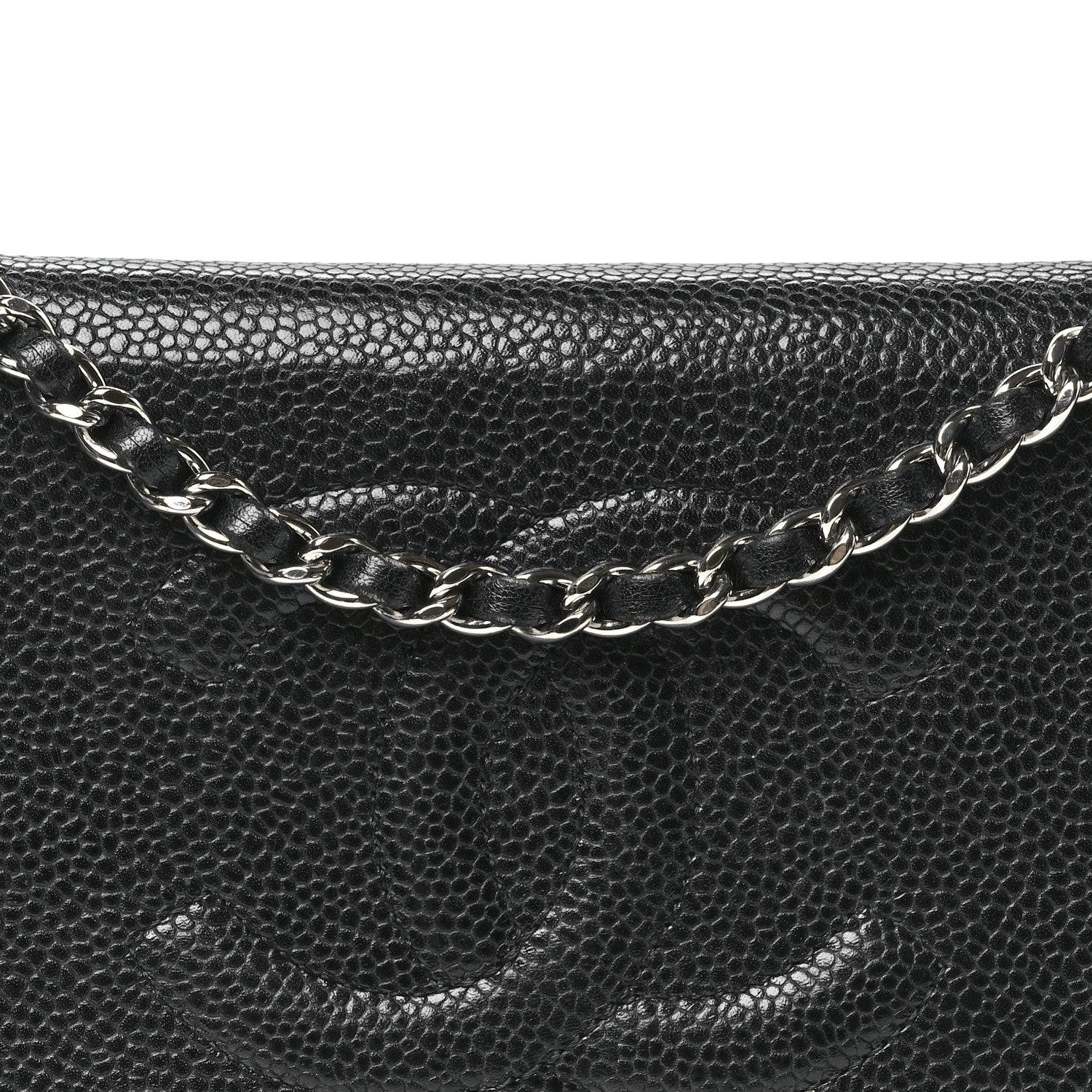 Chanel Caviar Timeless CC Wallet on Chain WOC Black 9 of 14