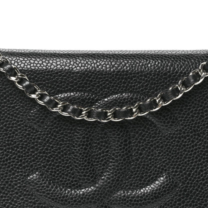Chanel Caviar Timeless CC Wallet on Chain WOC Black 9 of 14