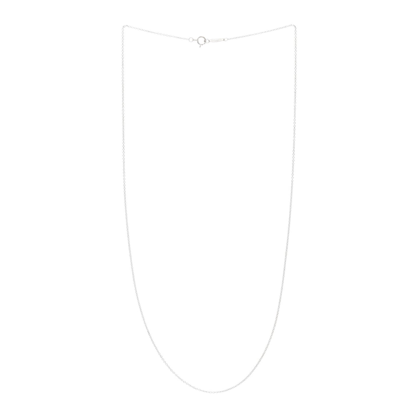 18K White Gold Chain Necklace 19.5"